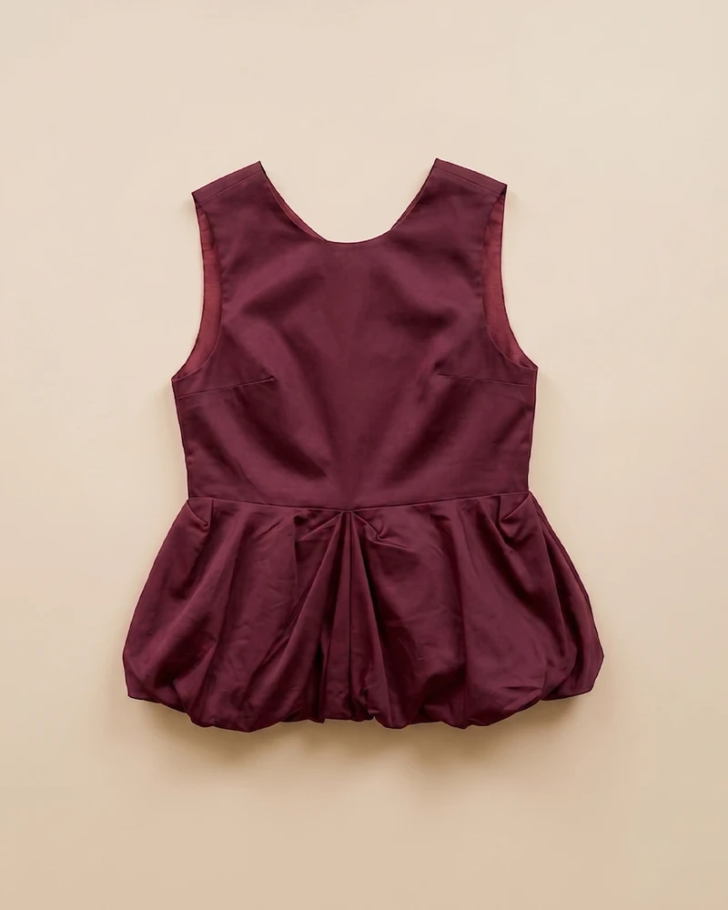 blusa balonê vermelha