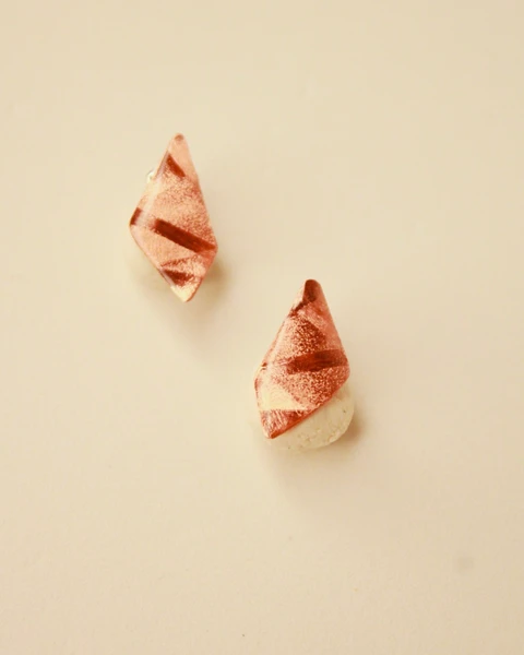 Brinco origami mini blanc