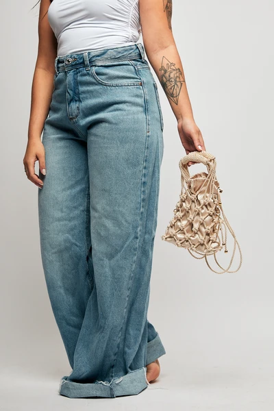 Bolsa Macramê Yara - Off White