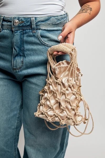 Bolsa Macramê Yara - Off White