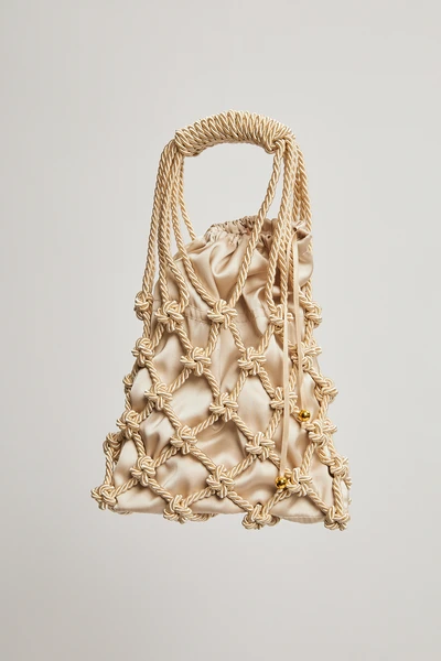 Bolsa Macramê Yara - Off White