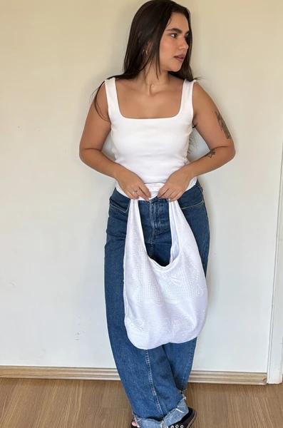Bolsa Renda - Branca
