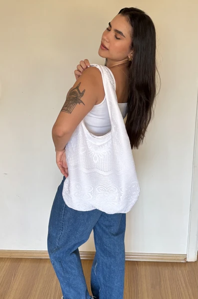 Bolsa Renda - Branca