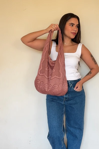 Bolsa Renda - Rose