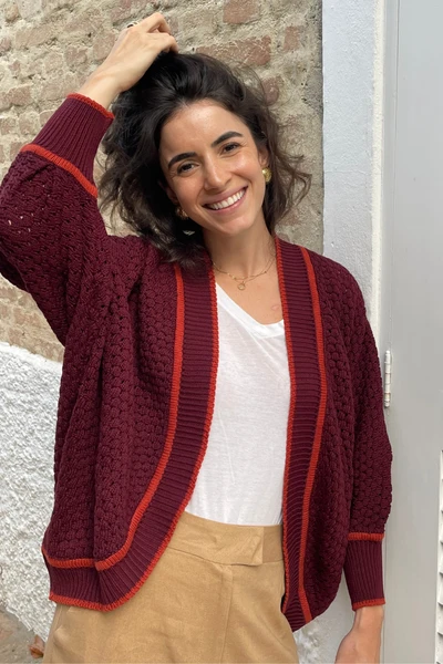 Casaco Helena Bordô