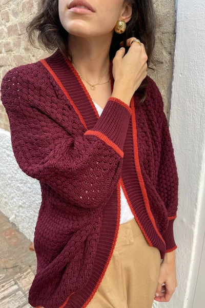 Casaco Helena Bordô