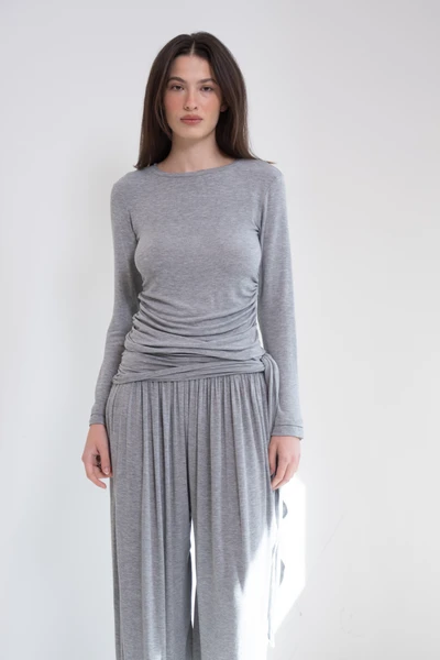 Blusa Lara Manga Longa Mescla