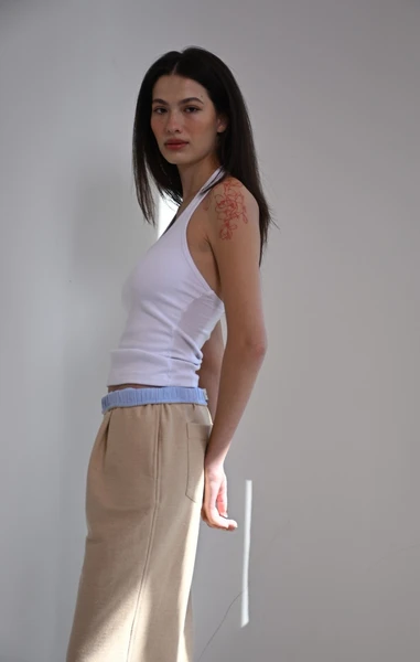 Calça Helena Bege