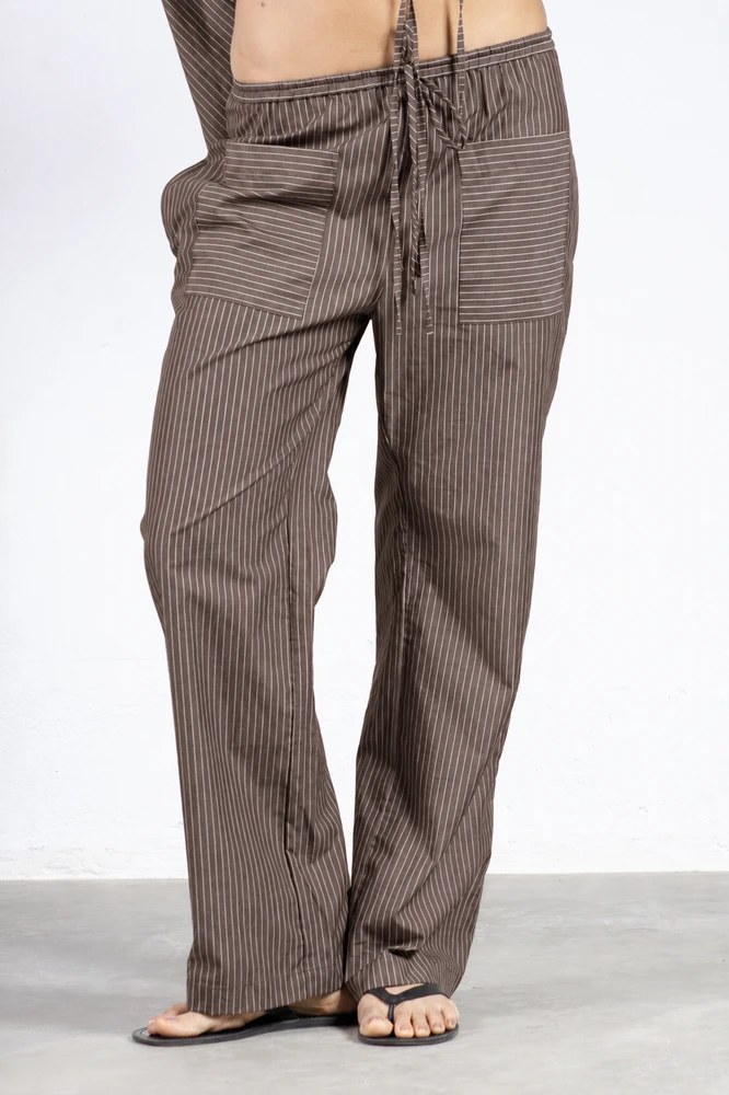 Calça Serena Listras Marrom
