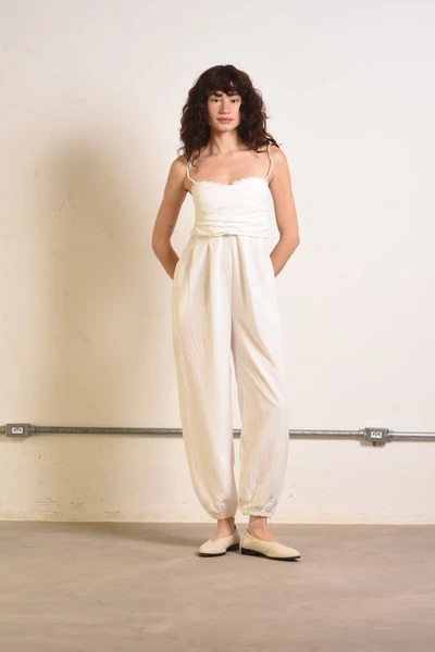 Macacão Gaia Renda Off-White