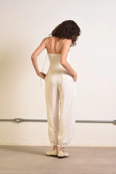 Macacão Gaia Renda Off-White
