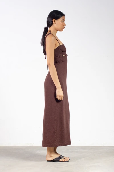 Vestido Clara Marrom