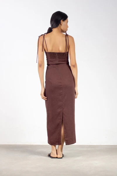 Vestido Clara Marrom