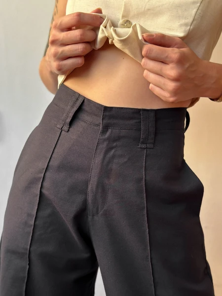 pantalona linho preta