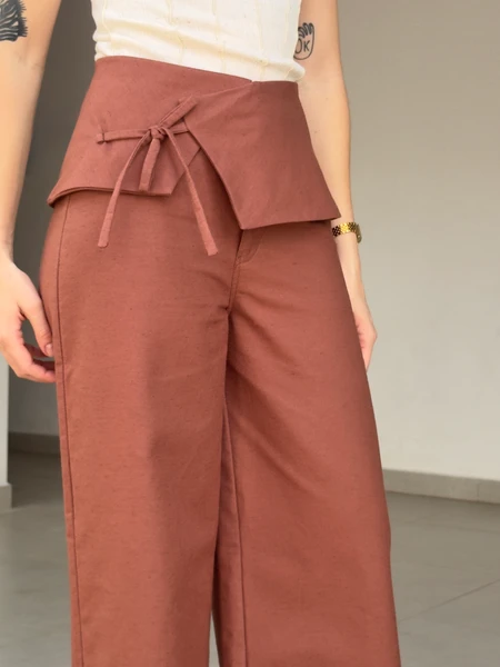 Pantalona Nonna Marrom Rosado