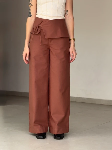 Pantalona Nonna Marrom Rosado