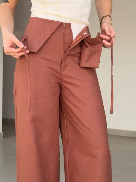 Pantalona Nonna Marrom Rosado