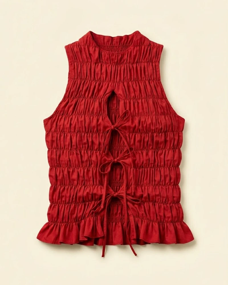 blusa lastex gola canoa vermelha