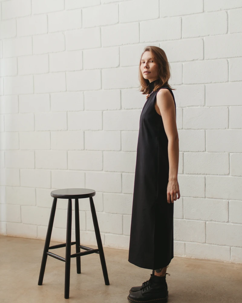 Vestido Coluna Preto