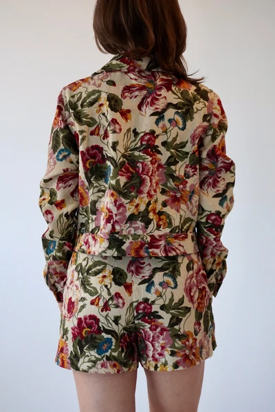 JAQUETA JACQUARD FLORAL